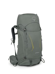osprey kyte 48l women's backpacking backpack with hipbelt, rocky brook green, wm/l