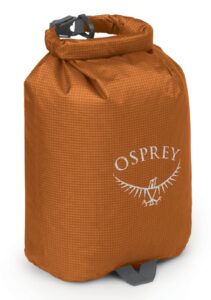 osprey ultralight 3l waterproof dry sack, toffee orange
