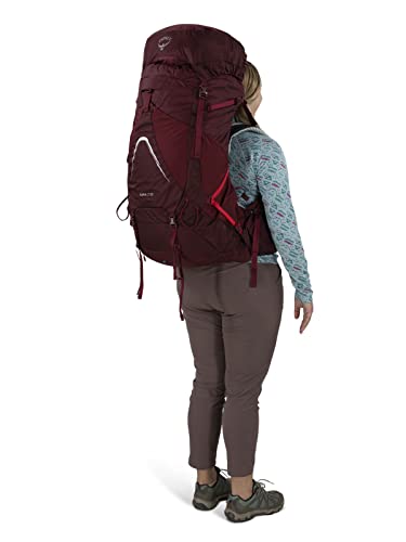 Osprey Aura AG LT 65L Women's Backpacking Backpack, Black, WXS/S