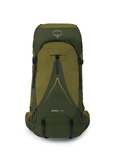 Osprey Atmos AG LT 50L Men's Backpacking Backpack, Scenic Valley/Green Peppercorn, L/XL