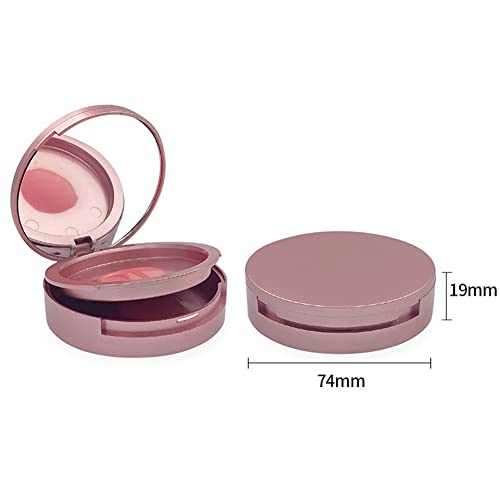 4Pcs Empty Round Lash Boxes Double-Layer Eyelash Storage Box Travel Case 3D False Eyelashes Packaging Gift Boxes Holder Organizer with Makeup Mirror Lid for Women Girl Eyelash Storage and Packaging,