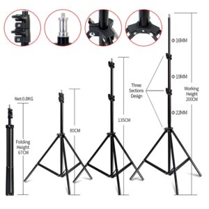 FOTOCREAT Softbox Photography Lighting Kit,19.7"X27.5" Professional Continuous Lighting System with 200W E27 Socket LED Bulbs and Remote,for Portrait Product Photo Studio Photography