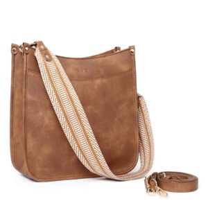 cluci crossbody bags for women trendy vegan leather purses for women shoulder bag with two strap