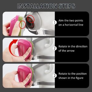 Respirator Mask with Filters - Reusable Gas Mask - Half Face Respirator Mask for Chemicals - Dust Mask for Woodworking Spray Paint Welding Construction Sanding Solder Epoxy Resin Organic Vapor