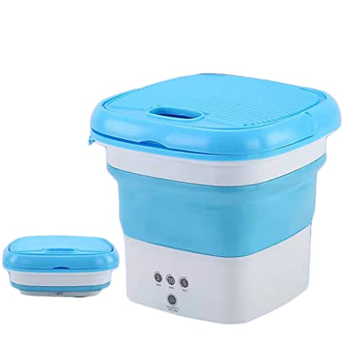 Folding Washing Machine For Clothes With Dryer Bucket Washing Mini Washing Machine For Socks Underwear With Drying Centrifuge