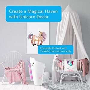 Pikl Girls Laundry Hamper Patented design Unicorn Hamper Quality Kids Hamper with Carry Handle. Use as a Unicorn basket Girls Laundry Basket Girls Hamper for Bedroom Kids Laundry Basket Unicorn Decor