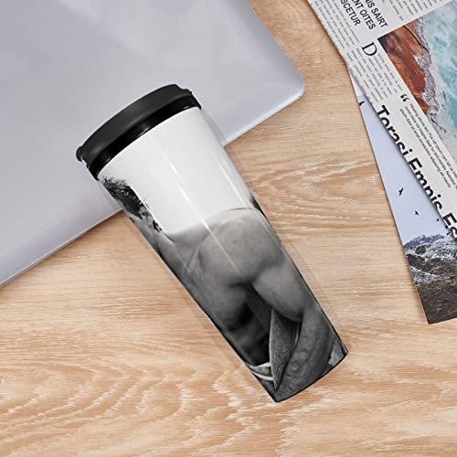 KIANSLA Ryan Reynolds Coffee Cup Stainless Steel Cup With Leak-Proof Lid For Hot And Cold Drinks Insulated Travel Mugs, Is A Gift For A Good Friend 12oz