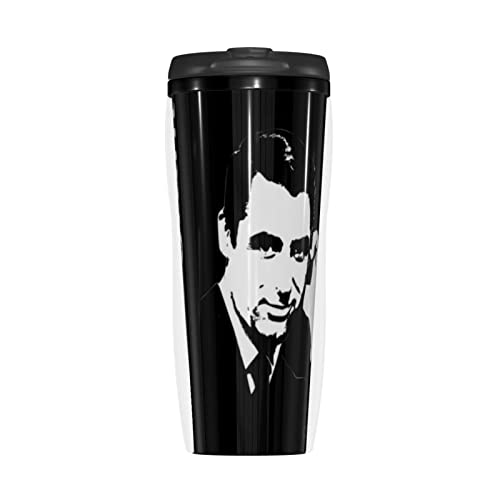 KIANSLA Cary Grant Coffee Cup Stainless Steel Cup With Leak-Proof Lid For Hot And Cold Drinks Insulated Travel Mugs, Is A Gift For A Good Friend 12oz