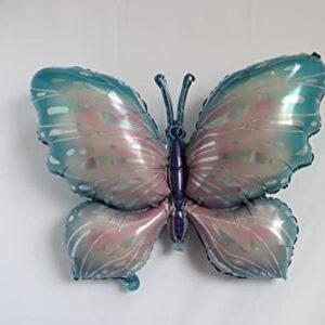 9pcs 40inch Butterfly foil balloons for butterfly theme birthday party decorations