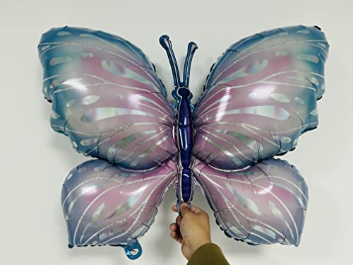 9pcs 40inch Butterfly foil balloons for butterfly theme birthday party decorations