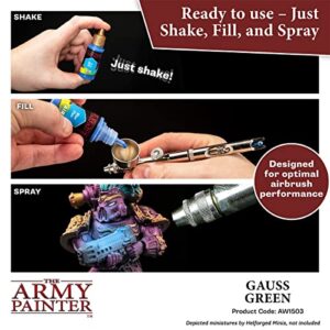 The Army Painter Warpaint Air Fluorescent Gauss Green - Acrylic Non-Toxic Heavily Pigmented Water-Based Paint for Tabletop Roleplaying, Boardgames, and Wargames Miniature Model Painting