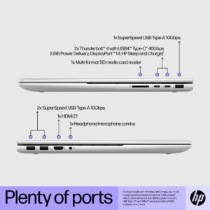 HP 2022 Newest Envy Laptop, 17.3" Full HD Touchscreen, 12th Gen Intel Core i7-1260P 12-Core Processor, 16GB RAM, 1TB PCIe SSD, Backlit Keyboard, HDMI, USB Type-C, Wi-Fi 6, Windows 11 Home, Silver