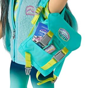 American Girl Corinne Tan Girl of The Year 2022 18-inch Doll Camping Accessories with Backpack and Canteen, for Ages 8+