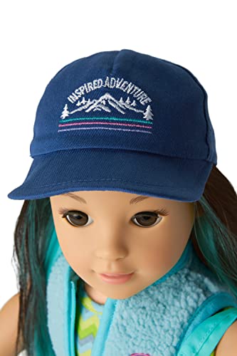 American Girl Corinne Tan Girl of The Year 2022 18-inch Doll Camping Accessories with Backpack and Canteen, for Ages 8+