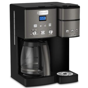 Cuisinart SS-15BKSP1 12 Cup Coffeemaker and Single Serve Brewer Black Bundle with Victor Allen Colombian Single Serve Brew Cups of Coffee 3 Pack