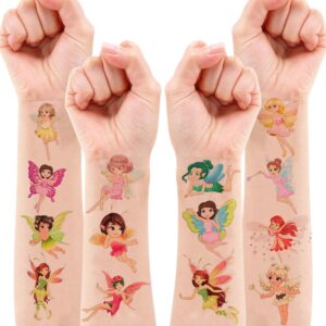 Fairy Tattoos Birthday Party Supplies Decorations Party Favors 96PCS Tattoos Stickers Cute Kids Girls Boys Gifts Classroom School Prizes Themed Christmas