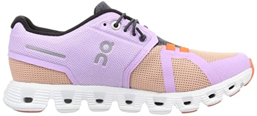 ON Women's Cloud 5 Push Sneakers, Fiji/Rose, 9.5