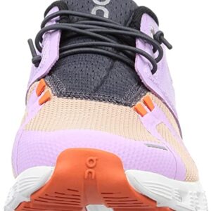 ON Women's Cloud 5 Push Sneakers, Fiji/Rose, 9.5