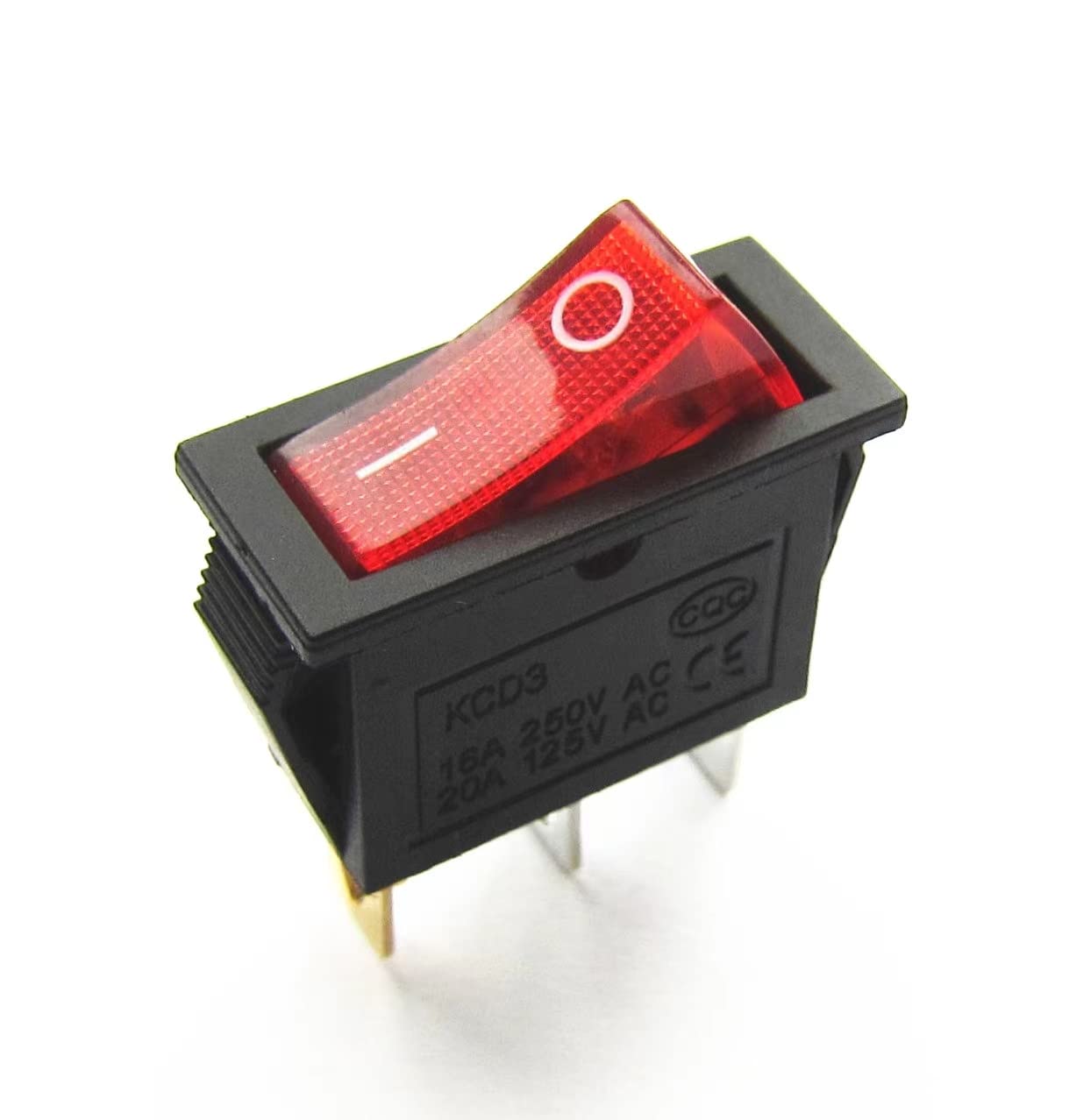 120927-24 120 Volt Rocker Switch Lighted On Off for Electric Fireplaces FMI Desa （2PCS ）