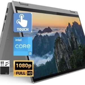 Lenovo 2022 Newest Flex 5i 14" FHD Touchscreen 2-in-1 Laptop Computer, Dual Core Intel i3-1115G4 (Upto 4.1GHz, Beats i5-1030G7), 4GB RAM, 256GB SSD, WiFi, Webcam, Platinum Gray, Win 11+MarxsolCables