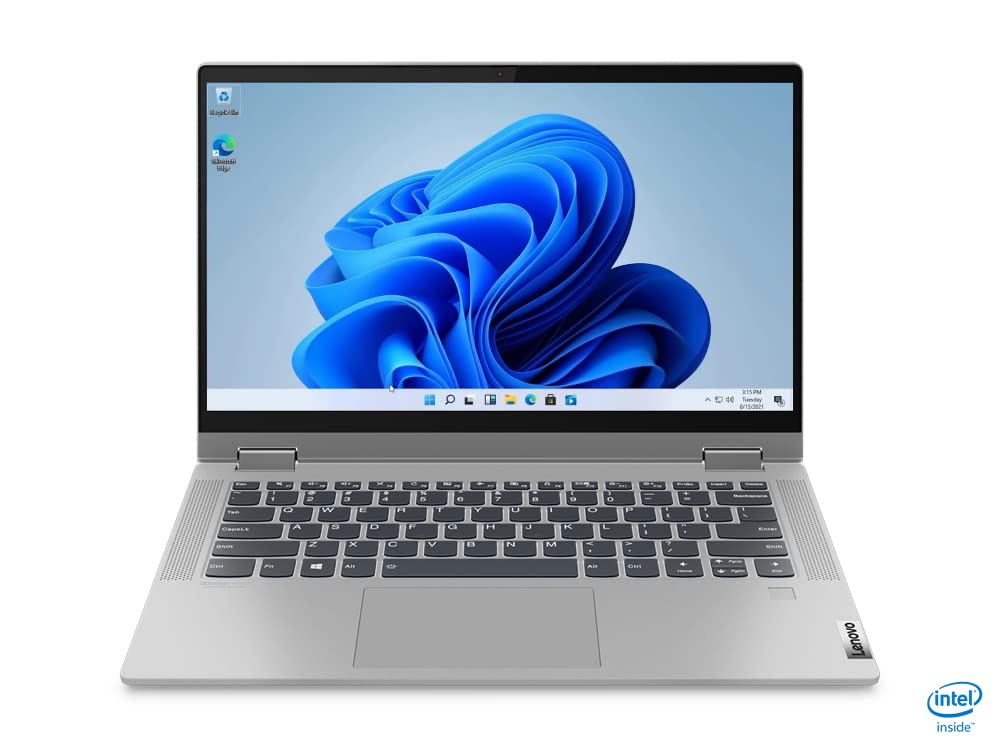 Lenovo 2022 Newest Flex 5i 14" FHD Touchscreen 2-in-1 Laptop Computer, Dual Core Intel i3-1115G4 (Upto 4.1GHz, Beats i5-1030G7), 4GB RAM, 256GB SSD, WiFi, Webcam, Platinum Gray, Win 11+MarxsolCables