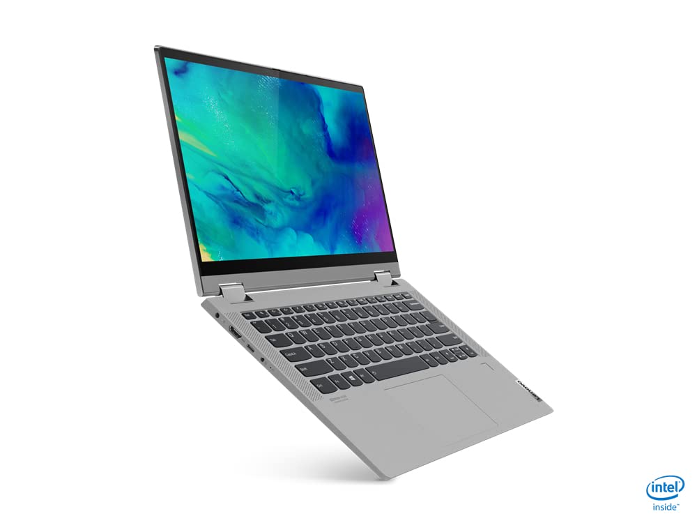Lenovo 2022 Newest Flex 5i 14" FHD Touchscreen 2-in-1 Laptop Computer, Dual Core Intel i3-1115G4 (Upto 4.1GHz, Beats i5-1030G7), 4GB RAM, 256GB SSD, WiFi, Webcam, Platinum Gray, Win 11+MarxsolCables