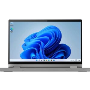 Lenovo 2022 Newest Flex 5i 14" FHD Touchscreen 2-in-1 Laptop Computer, Dual Core Intel i3-1115G4 (Upto 4.1GHz, Beats i5-1030G7), 4GB RAM, 256GB SSD, WiFi, Webcam, Platinum Gray, Win 11+MarxsolCables
