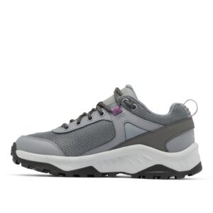 Columbia Women's Trailstorm Ascend Waterproof, Titanium Grey Steel/Dark Lavender, 5.5