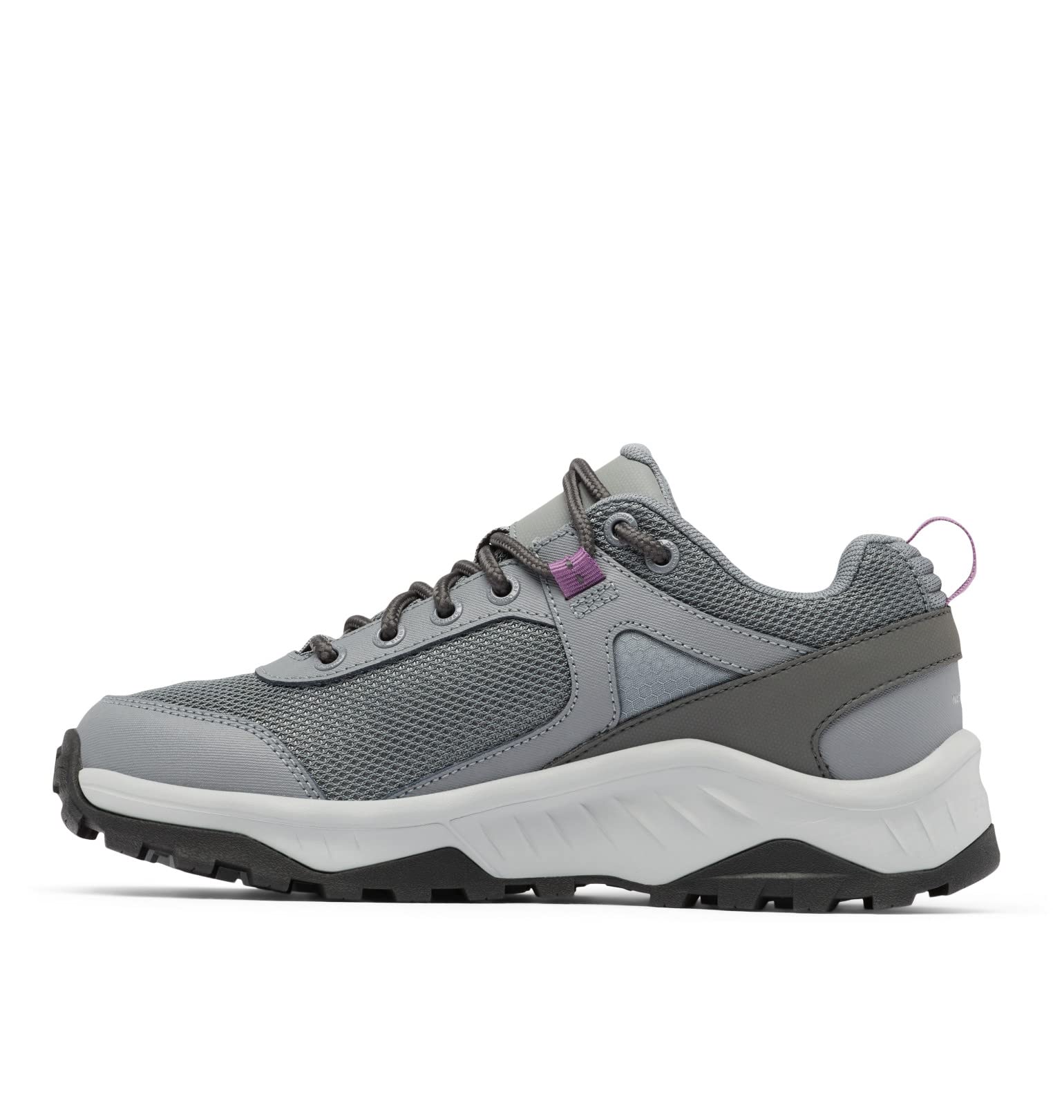 Columbia Women's Trailstorm Ascend Waterproof, Titanium Grey Steel/Dark Lavender, 5.5