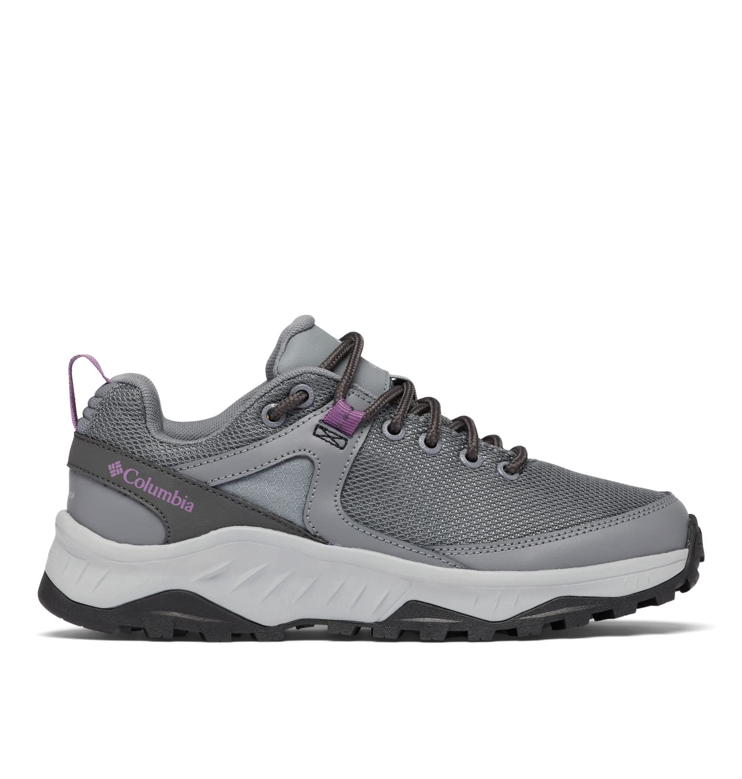 Columbia Women's Trailstorm Ascend Waterproof, Titanium Grey Steel/Dark Lavender, 5.5