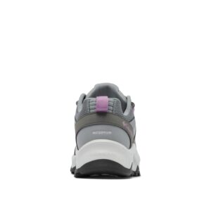 Columbia Women's Trailstorm Ascend Waterproof, Titanium Grey Steel/Dark Lavender, 5.5