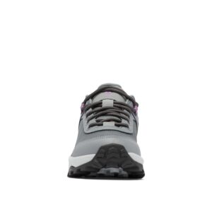 Columbia Women's Trailstorm Ascend Waterproof, Titanium Grey Steel/Dark Lavender, 5.5