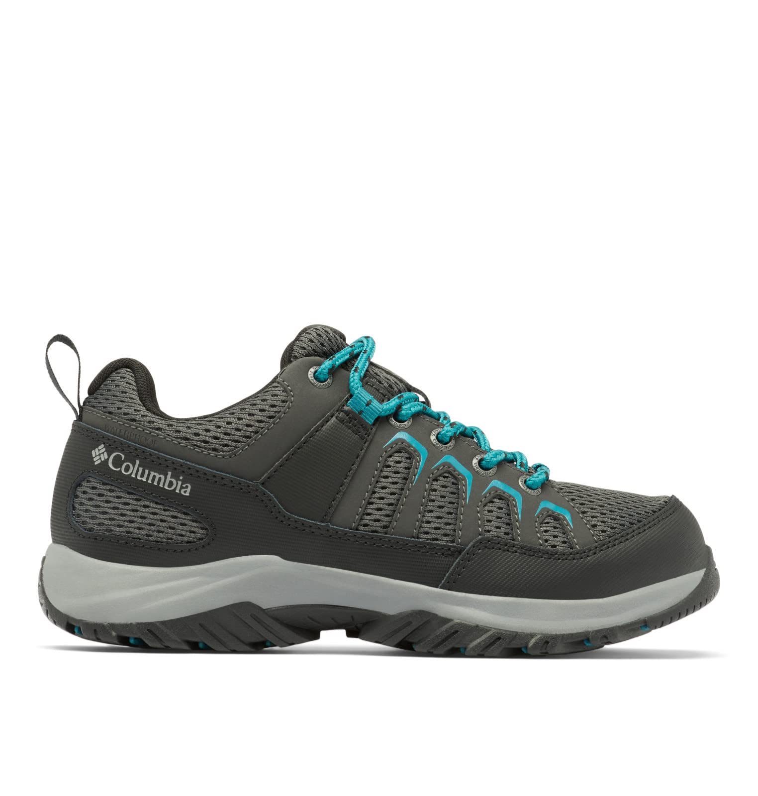 Columbia Women's Granite Trail Waterproof, Shark/River Blue, 10