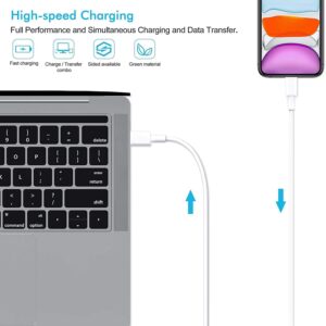 GKW Phone Charger 10ft [MFi Certifed] Fast Charging, USB C to L Cable 10-ft Long Cord 20W PD Wall Chargers Block Plug for Phone 14 Plus/13/12/11 Pro Max/Mini/Xs Max/XR/X/8