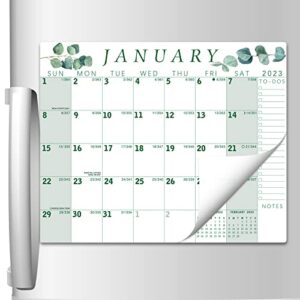 joycolor 2023 aesthetic magnetic calendar for fridge - monthly calendar with holiday, 13'' x 10.6", january 2023 - december 2023 - desk or refrigerator calendar pad for easy planning, a