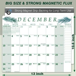 JOYCOLOR 2023 Aesthetic Magnetic Calendar for Fridge - Monthly Calendar with Holiday, 13'' x 10.6", January 2023 - December 2023 - Desk or Refrigerator Calendar Pad for Easy Planning, A