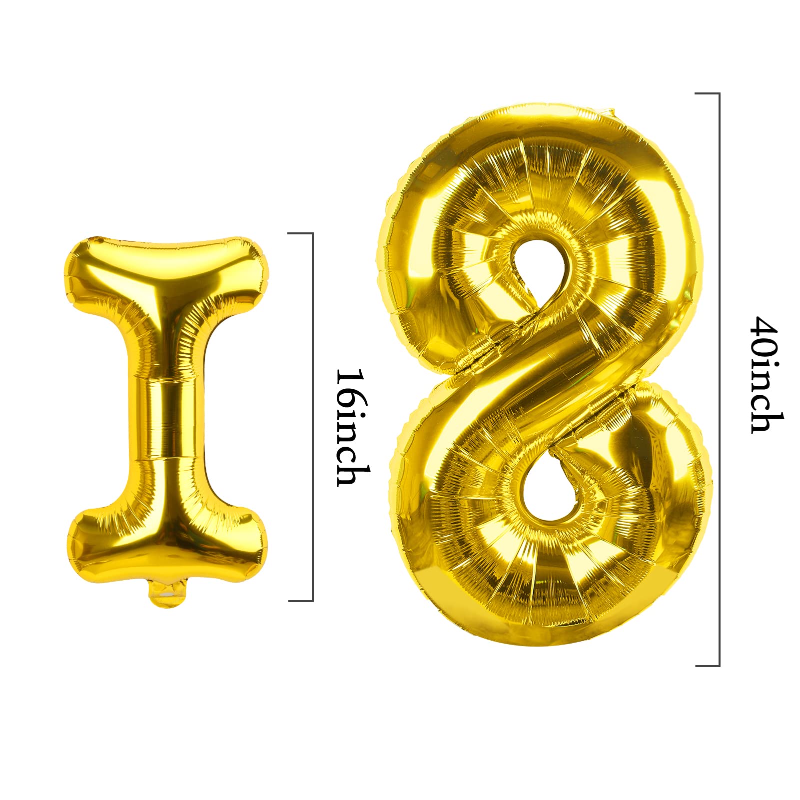 Zirtorei 40th Birthday Balloon Banner Decorations for Men Women, Gold Made in 1984 Balloon Happy 40 Birthday Sign Party Supplies, Forty Year Old Birthday Photo Props Background Decor