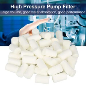 LiebeWH Pump Prefilter, 50Pcs Replacement PCP Compressor Cotton Filter Pre Filter for Pumps, Pump Prefilter Sponge for High Pressure Air Compressor Part
