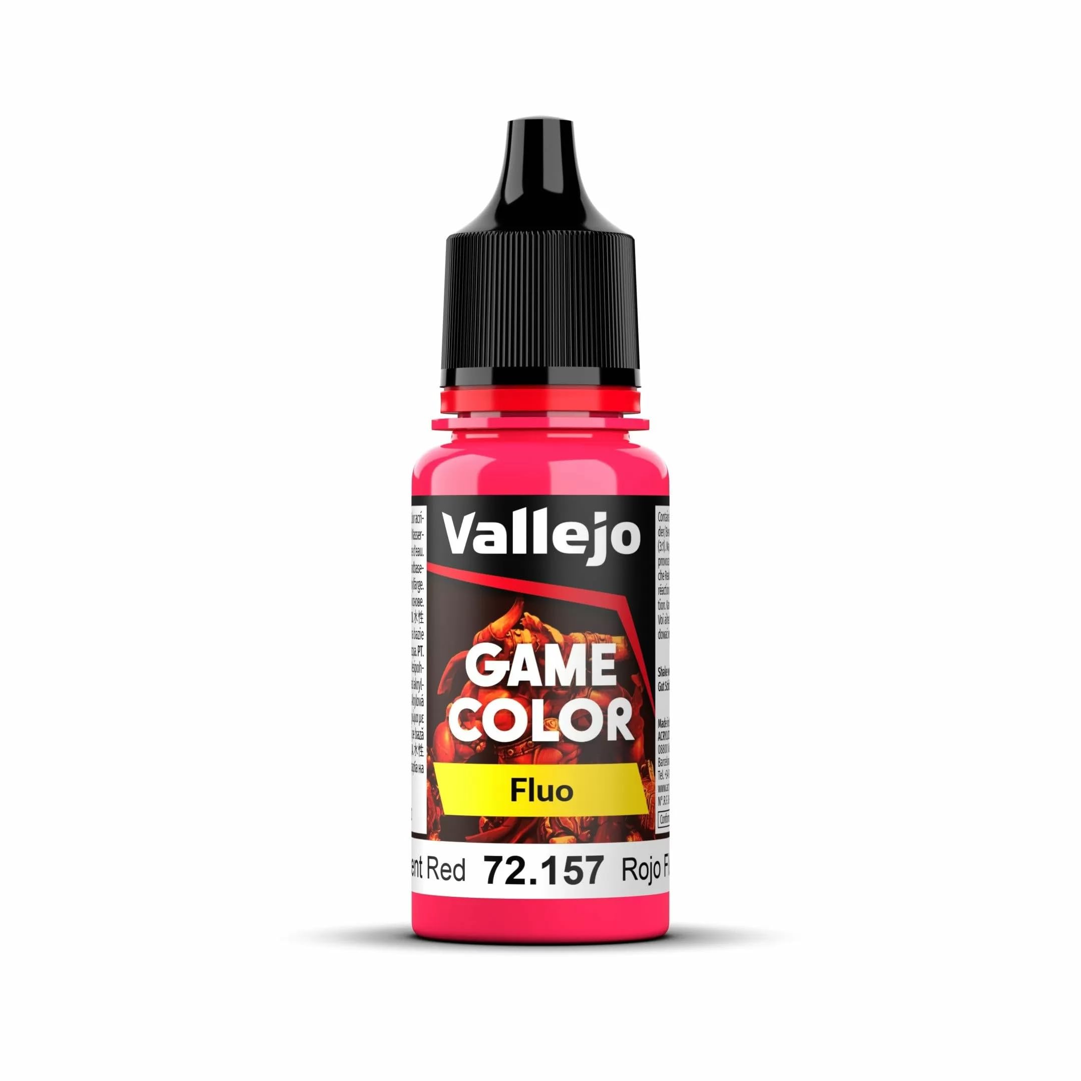 Vallejo Game Color, Fluorescent Red, 18 ml