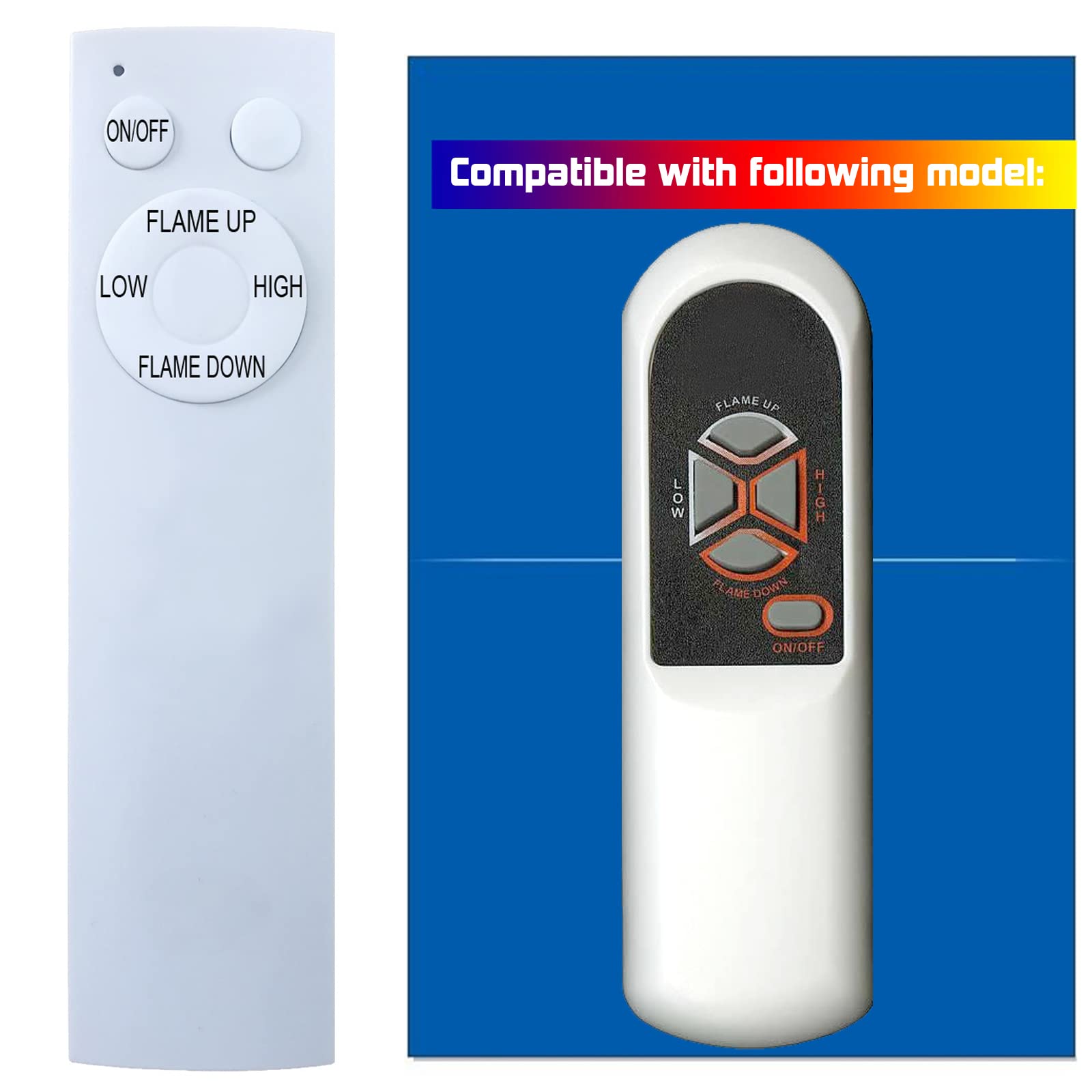 YAOHUIMI Compatible with Heat Surge Electric Fireplace Stove Heater Infrared Remote Control M2007, M2008, M2009, M7, M5, M6, MX1, MX23A, MX5, MX5A, MX5B, MX5C-S, MX5C, W10, Y10