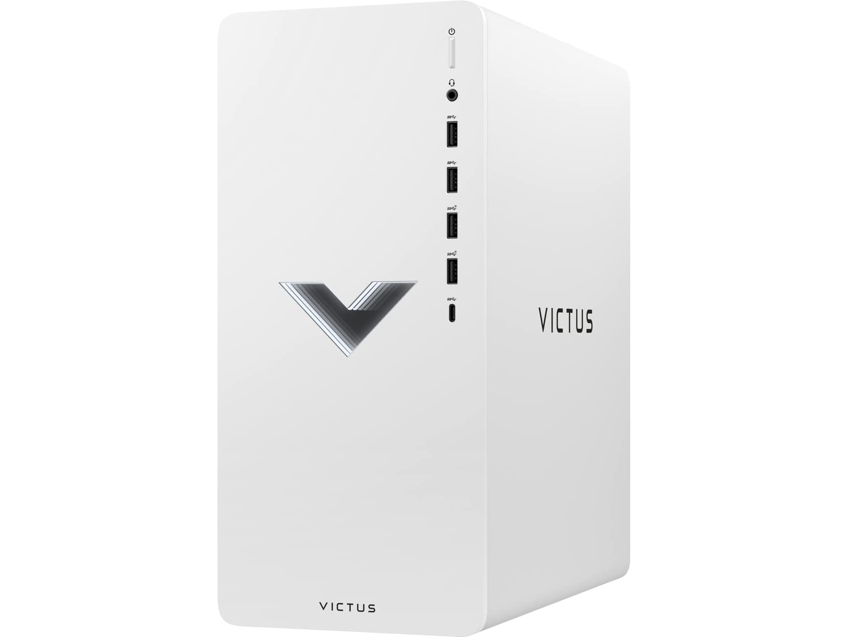 HP Victus 15L TG02-0187c Gaming Desktop Computer, Intel Core i7-12700F 2.1GHz, 16GB RAM, 512GB SSD, NVIDIA GeForce RTX 3060 Ti 8GB, Windows 11 Home, Ceramic White