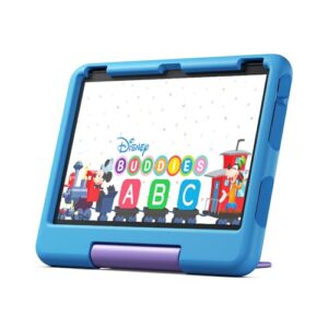 Amazon Fire 10 Kids tablet- 2023, ages 3-7 | Bright 10.1" HD screen with ad-free content and parental controls included, 13-hr battery, 32 GB, Blue
