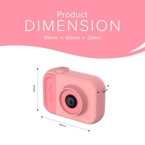 myFirst Camera 10 - Digital Mini Camera for Boys Girls Age 4-19 5MP Video Photo Support 32GB Memory Card, Comes with Tripod Screw Adapter Suitable for Birthday Gift (Pink)