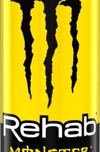 Monster Energy Rehab Tea + Lemonade + Energy, Energy Iced Tea, Energy Drink 15.5 Ounce (Pack of 15)