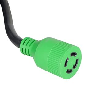 labwork 30A 15 Feet Generator Extension Cord L14-30P to L14-30R 125/250V Up to 7500W 10 Gauge SJTW Generator Cord 4 Prong