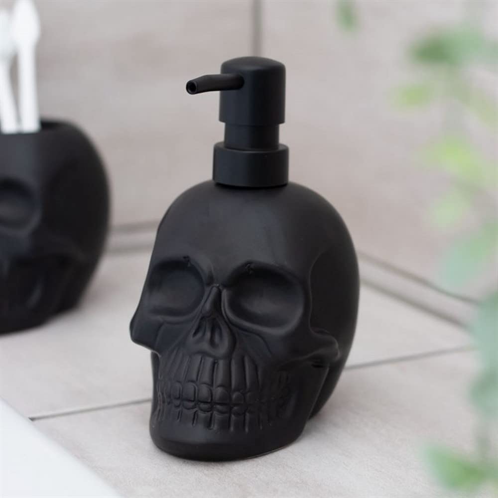 Something Different Dark Matter Skull Soap Dispenser (One Size) (Black)