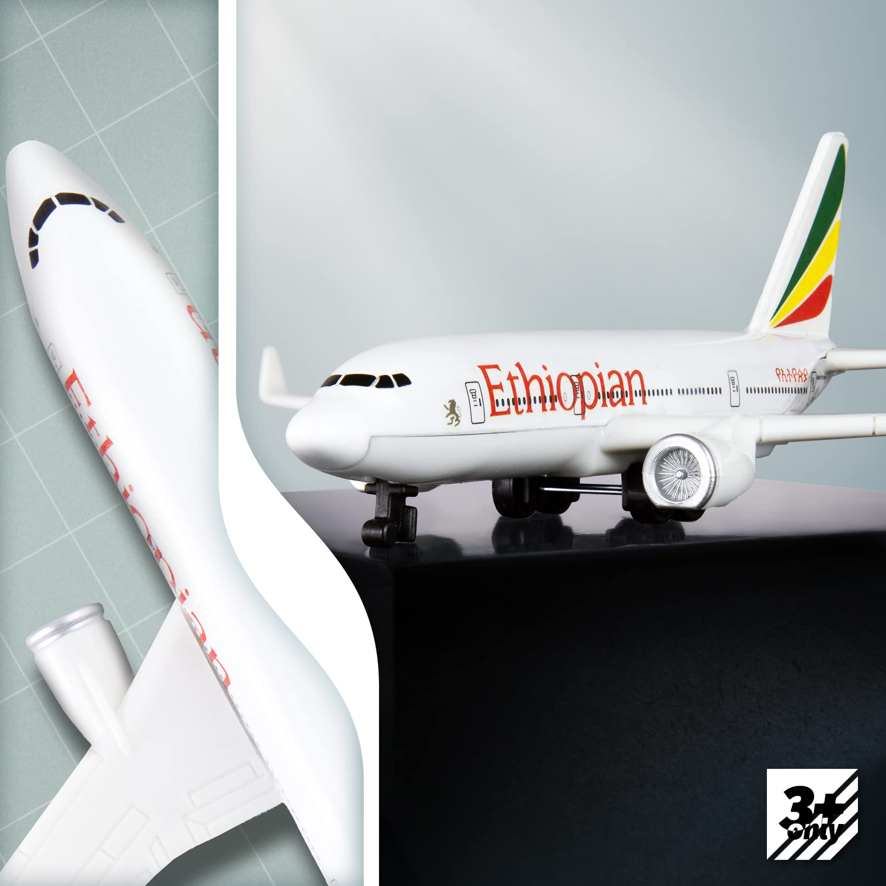 Joylludan Model Planes Ethiopia Model Airplane Plane Aircraft Model for Collection & Gifts