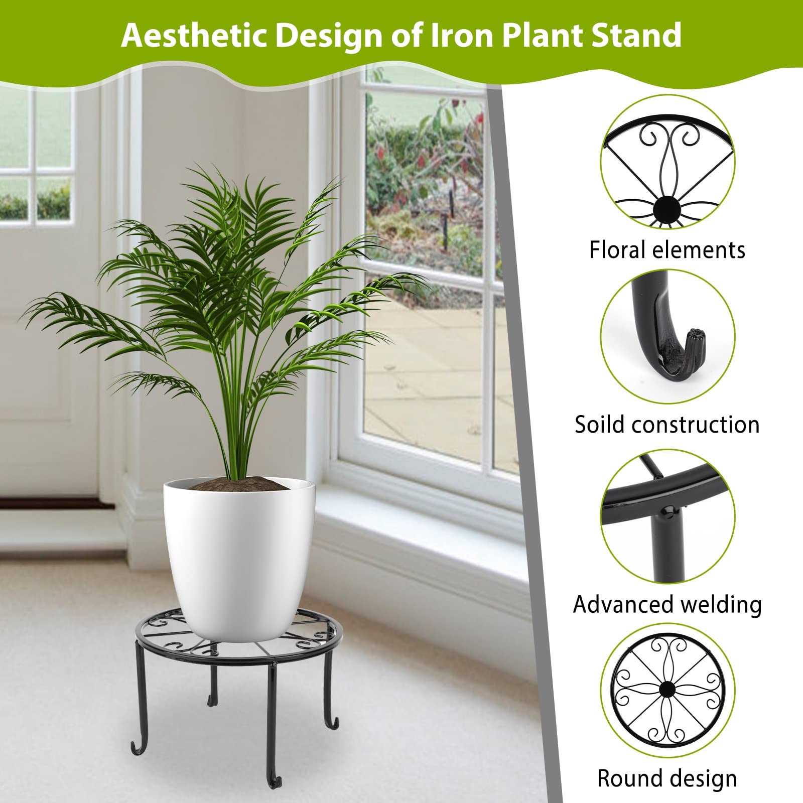 5 Pack Metal Plant Stand for indoor Indoor Plants