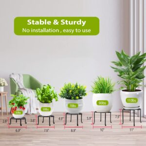 5 Pack Metal Plant Stand for indoor Indoor Plants