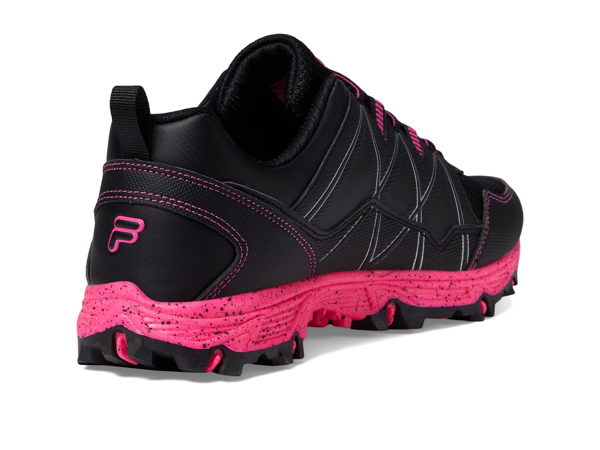 Fila at Peake 24 TN Black/Pink Glo/Metallic Silver 6.5 B (M)